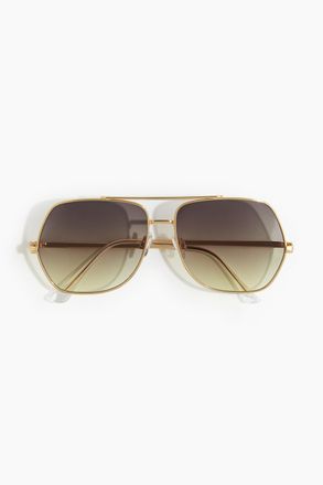 H&M Sonnenbrille - Goldfarben/Gr&uuml;n