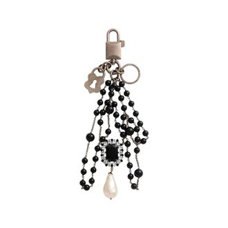 Dolce & Gabbana Llavero con Charms - Accessories - Mujer - Negro - ONE SIZE