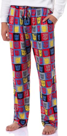 Intimo Transformers Mens Multiple Styles Sleep Pajama Pants, Square Panels, L