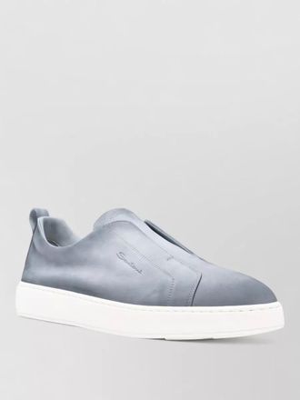 Santoni low top sneakers round toe pull tab