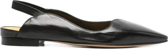 Mara Bini Pumps in pelle con cinturino posteriore - Nero
