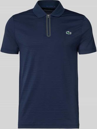 Lacoste Sport Slim Fit Poloshirt aus schnelltrocknendem Material in Dunkelblau, Gr&ouml;&szlig;e XXXL