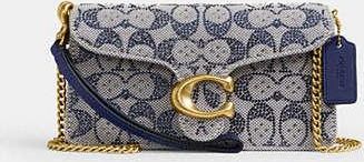 Coach Tabby Chain Crossbody Bag 19 In Crystal Signature Jacquard