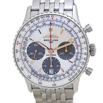 Breitling Pre-owned Polshorloge - Heren - Pre-owned - Wit - Maat: ONE Size
