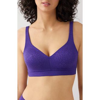 Wacoal Inside Job Wireless Bra in Purple Indig at Nordstrom, Size 32C
