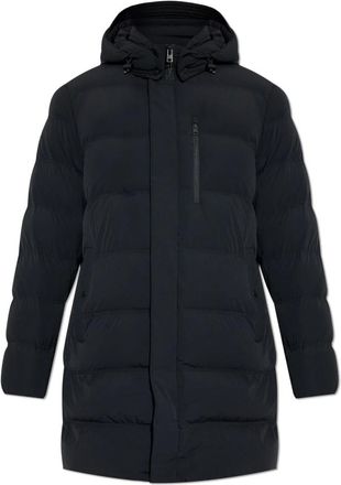 Woolrich Jassen, Heren, Zwart, M, Donsjack met afneembare capuchon