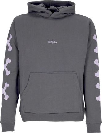 Phobia Archive Hoodies & sweatvesten, Heren, Grijs, XL, Katoen, Cross Bones Hoodie
