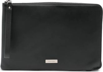 Calvin Klein Schoudertas met rits - Zwart