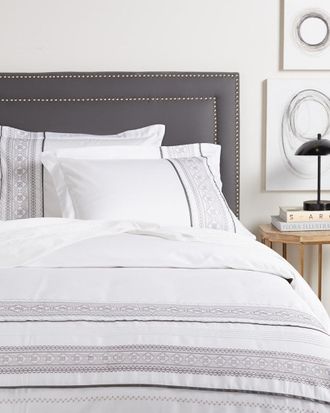 Superior Embroidered Burlington 3Pc Cotton Duvet Cover Set