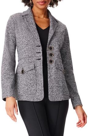 Nic+Zoe Editor Knit Blazer in Black Mix at Nordstrom, Size Xx-Large
