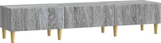 vidaXL Mueble De Tv 147 X 34,5 X 30 Cm Sonoma Gris Vidaxl