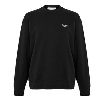 Calvin Klein Heren Crew Neck Regular Sweatshirt (Zwart)