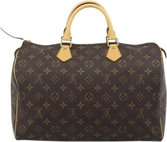 Louis Vuitton Pre-owned Vintage Handbag - Dames - Vintage Handtas - Bruin - ONE Size - Leer - Vintage