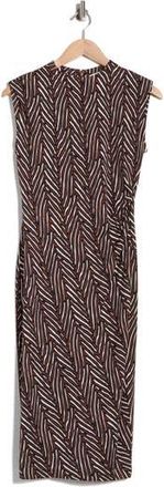 Diane Von F&uuml;rstenberg Darrius Dress in Piazza Tiger Coffee Black at Nordstrom Rack, Size Xx-Small