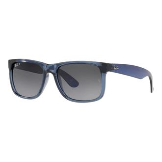Ray-Ban Justin Zonnebril - Heren - Zonnebrillen - Blauw - 55 MM - Nylon - Accessoires