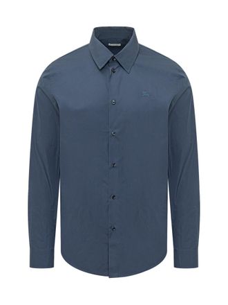 Burberry Blue Regular Solid Shirt