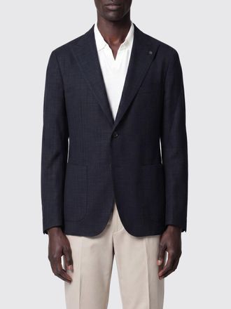 Tagliatore Blazer monopetto slim fit in lana vergine con rever a lancia