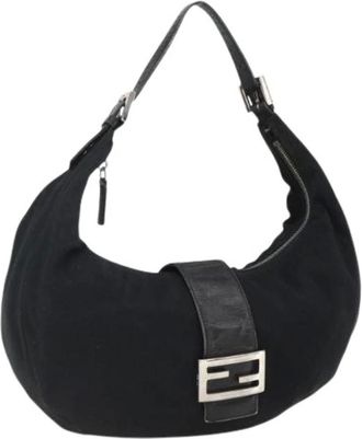Fendi Pre-owned Shoulder Bags, female, Black, Size: ONE SIZE Pre-owned Vintage Shoulder Bag