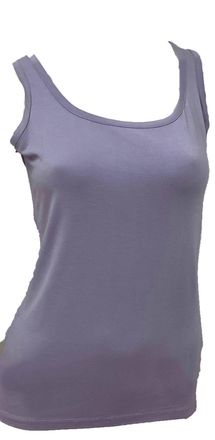 French Kyss Womens Scoop Neck Tank Top In Lilac