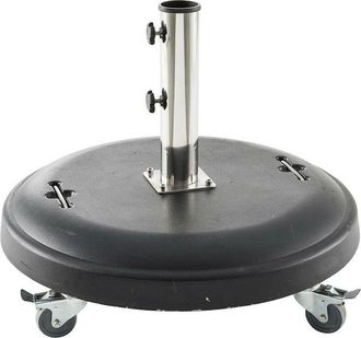 Hesperide Hesperide - Soporte De Sombrilla Redondo Con Ruedas Negro - 50 Kg - Hesp&eacute;ride