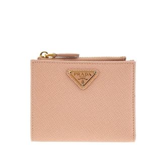 Prada Saffiano leather bi-fold wallet Woman One Size
