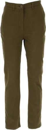 Aspesi Slim-fit broek - Dames - Slim Fit Broeken - Groen - M - Katoen - Broeken