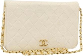Chanel Pre-owned Shoulder Bags, female, White, Size: ONE SIZE Pre-owned Vintage Shoulder Bag