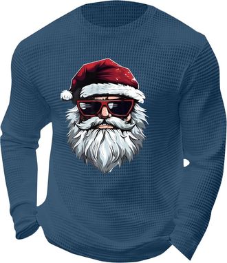 Generic Mens Christmas Shirts and Jumpers Santa Claus Print Long Sleeve Sweatshirts Crewneck Fall Tops Fashion Casual Tshirts Xmas Holiday Mens T-shirts Chris