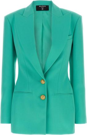 Balmain Aqua Double-breasted Blazer