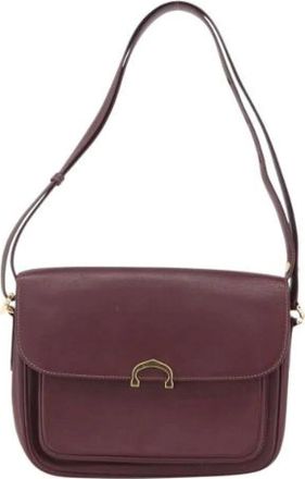 Cartier Pre-owned Cross Body Bags, female, Red, Size: ONE SIZE Pre-owned Leather Crossbody Bag