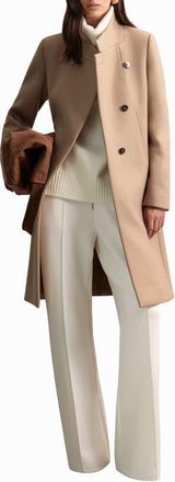 Reiss Max Wool Blend Coat in Camel at Nordstrom, Size 10 Us