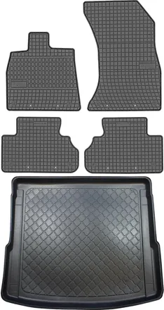 OEM Audi Q5 Ii Suv Desde Enero De 2017. Juego De Alfombrillas De Goma Para Coche + Alfombrilla Para Maletero