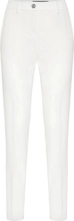 Philipp Plein Cady Office Broeken Skull - Dames - Slim Fit Broeken - Wit - S - Leer - Broeken