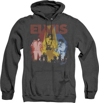 Gildan Elvis Presley Vegas Remembered Adult Heather Hoodie