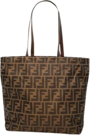 Fendi Pre-owned Tote Bags, female, Brown, Size: ONE SIZE Pre-owned Tote Bag