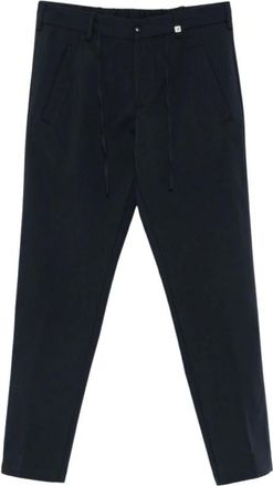 Myths Slim-fit broek - Heren - Broeken - Blauw - Maat: XL Zijde