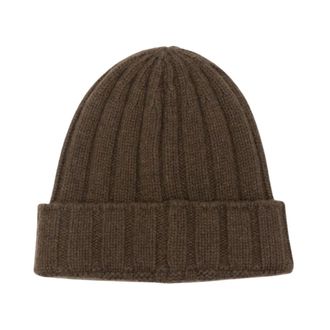 Daniele Fiesoli Gorro de Cachemira Acanalado - Accessories - Hombre - Marr&oacute;n - ONE SIZE