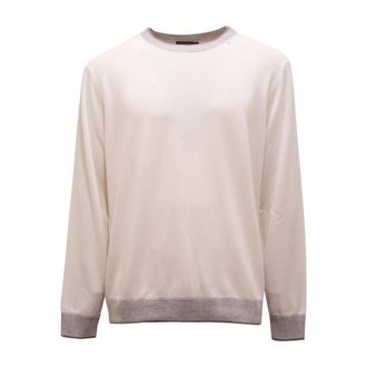 PESERICO R59361F12 Maglione Jumper - male - Peserico - Round-neck Knitwear - White - 2XL - Knitwear