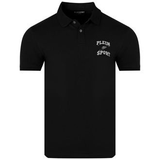 Plein Sport Poloshirt Met Klein Logo, Zwart