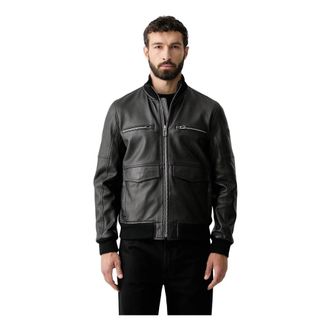 Joop Clouson Leren Jas - Heren - Leren en Su&egrave;de Jassen - Zwart - XL - Leer - Jassen