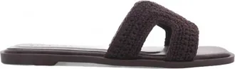 Billini Womens Gordy Sandal In Chocolate Crochet