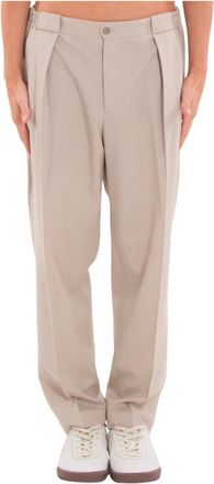 BRIGLIA 1949 Portobello Fine Wool Pants - Heren - Straight fit broeken - Beige - S - Wol - Broeken