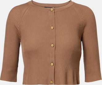 Max Mara Cardigan cropped in lana vergine