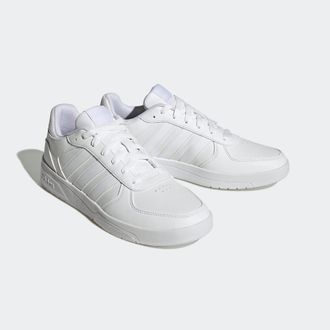 adidas Sneaker ADIDAS SPORTSWEAR COURTBEAT, Herren, Gr. 40, weiss (cloud wei&szlig;, cloud wei&szlig;, cloud wei&szlig;), Synthetik, Textil, Schuhe Sneaker