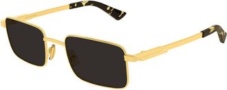 Bottega Veneta BV1469S 001 Mens Sunglasses Gold Size 53