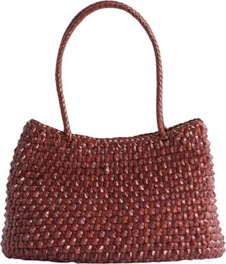 Dragon Diffusion Bolso tipo cesta S Croce Cactus Weave - Bags - Mujer - Marr&oacute;n - ONE SIZE