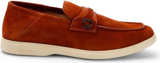 Ferragamo Gancini Ornament Deconstructed Loafers, Size 7