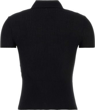 Balenciaga Black Exterior: Viscose Cotton Camicie Shirt