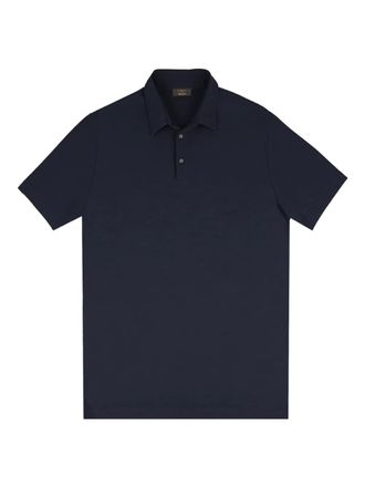 Slowear short-sleeve cotton polo shirt - Blue