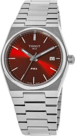 Tissot PRX Quartz Red Dial Stainless Steel Womens Watch T137.210.11.421.00